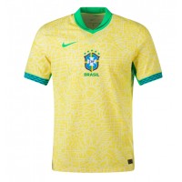 Pánský Fotbalový dres Brazílie Copa America 2024 Domácí Krátký Rukáv